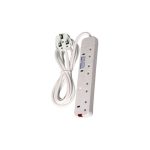 Power King 4 Way Quality Extension Socket With A Long Cable