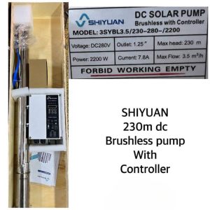Shiyuan 230M DC BRUSHLESS PUMP WITH CONTROLLER