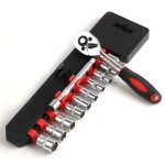 Socket Ratchet Wrenches Set Screwdriver 1/4 Inches Spanner
