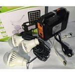 Solar Lighting System With 3 Bulbs And Panel
