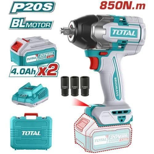 TOTAL TIWLI2085 Cordless impact wrench 20v 850nm