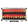 24-Piece Router Bit Set, With Aluminum Storage Case Tungsten Carbide Router Bits For Woodworking Tool