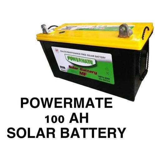 Powermate 100AH Solar Battery Dry Cell Maintenance Solar Battery