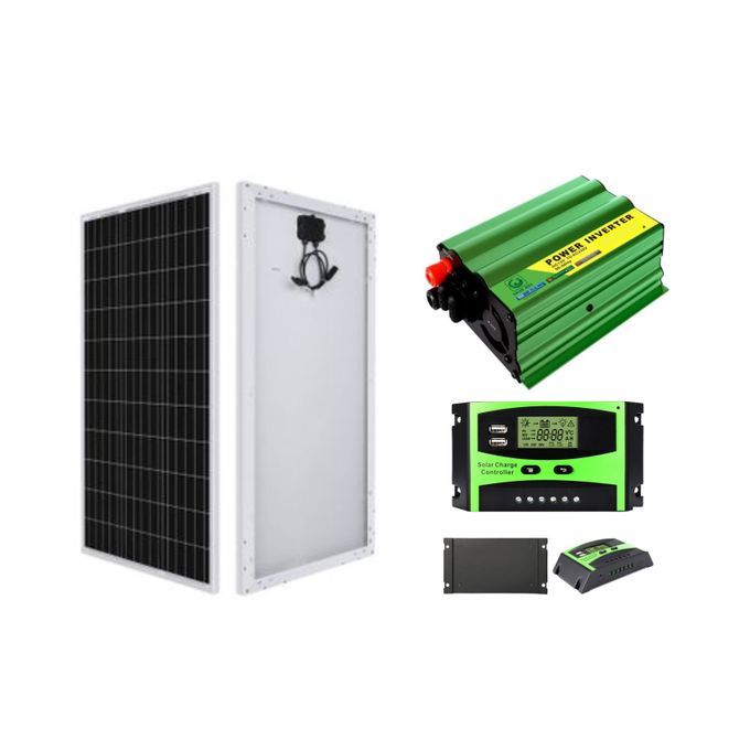 Solarmax 200Watts Solar Panel All Weather+ 300Watts Solar Inverter + 10AH Solar Charge Controller