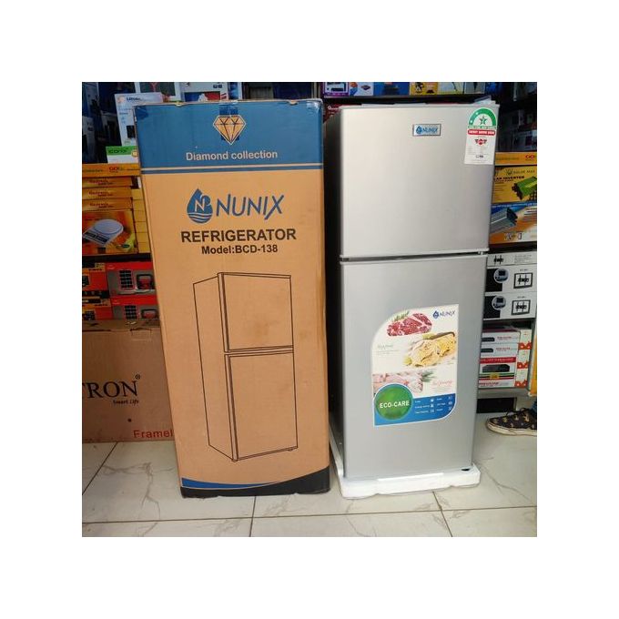 Nunix 138L Large Capacity Double Door Fridge