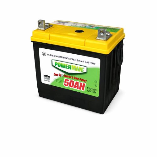 Powermate Rechargeable Solar Battery 50Ah