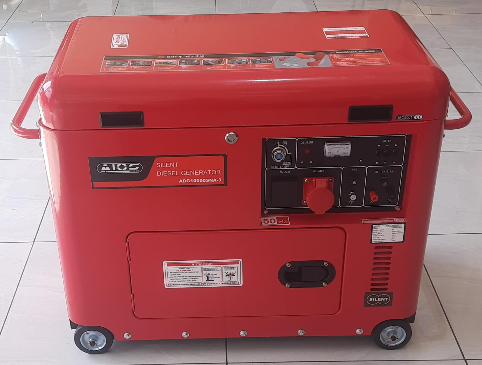 ADG10000SNA-3. Aico Japan DIESEL Generator Rated output 10kva WITH ATS SINGLE and THREE PHASE