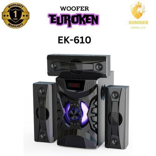 Euroken EK-610 3.1 CHANNEL HIGH QUALITY WOOFER SYSTEM WITH PMPO 20,000W & 3 SPEAKERS